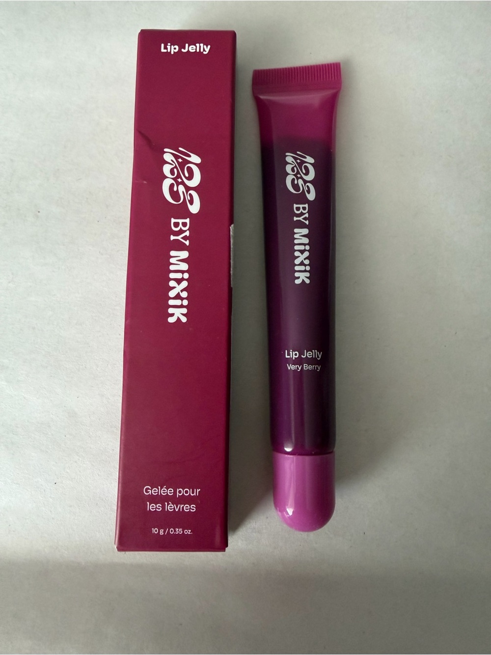 MIXIK Skin "123" Lip Jelly in the "Very Berry" shade